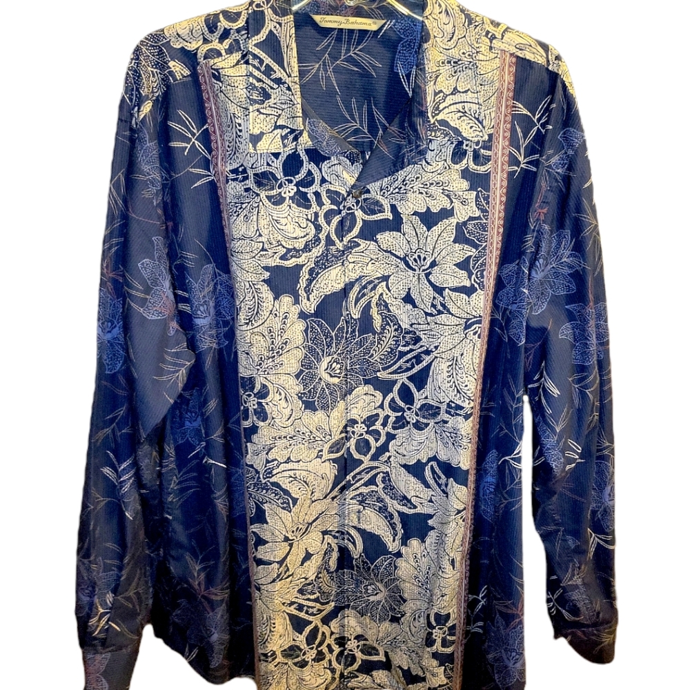 TOMMY BAHAMA LONG SLEEVE HAWAIIAN BUTTON UP NWT